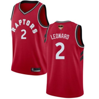 Raptors #2 Kawhi Leonard Red 2019 Finals Bound Youth Basketball Swingman Icon Edition Jersey