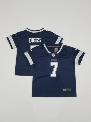 Toddlers Dallas Cowboys #7 Trevon Diggs Navy Blue 2021 Vapor Untouchable Stitched Nike Limited Jersey