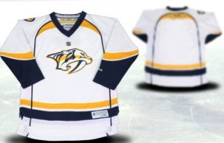 Nashville Predators Youths Customized 2012 White Jersey