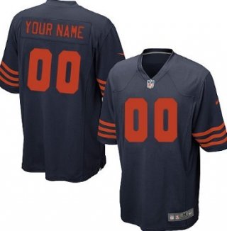 Kids' Nike Chicago Bears Customized Blue With Orange Limited Jersey