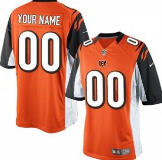 Men's Nike Cincinnati Bengals Customized Orange Limited Jersey