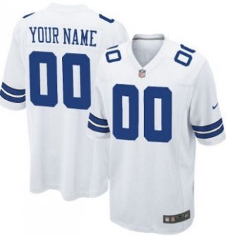 Men's Nike Dallas Cowboys Customized White Game Jersey