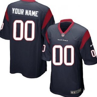 Kids' Nike Houston Texans Customized Blue Limited Jersey