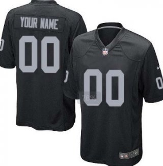 Men's Nike Oakland Raiders Customized Black Limited Jersey