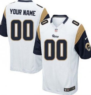 Kids' Nike St. Louis Rams Customized White Game Jersey