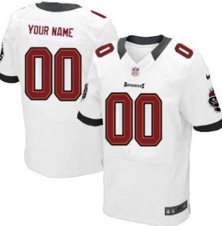 Men's Nike Tampa Bay Buccaneers Customized White Elite Jersey