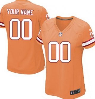 Women's Nike Tampa Bay Buccaneers Customized Orange Limited Jersey