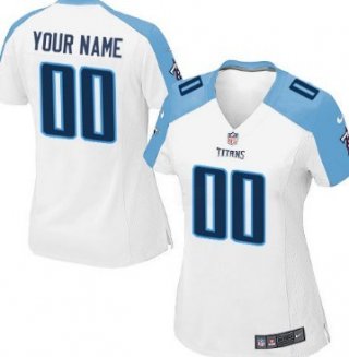 Kids' Nike Tennessee Titans Customized White Game Jersey