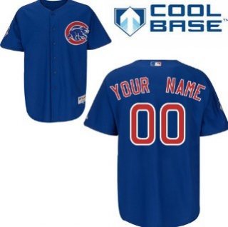 Kids' Chicago Cubs Customized Blue Jersey