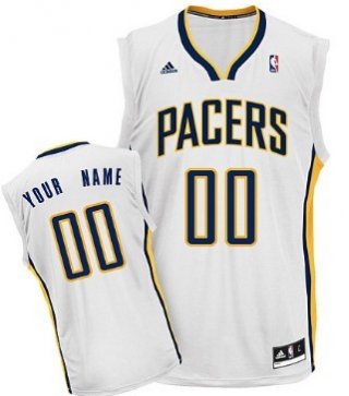 Mens Indiana Pacers Customized White Jersey