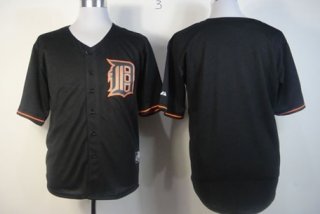 Kids' Detroit Tigers Customized 2012 Black Fashion Jersey