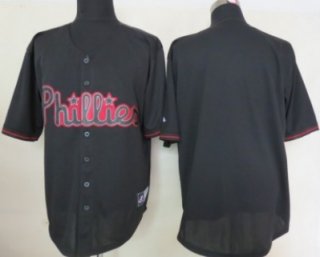 Kids' Philadelphia Phillies Customized 2012 Black Fashion Jersey