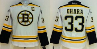 Boston Bruins #33 Zdeno Chara White Kids Jersey