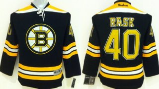 Boston Bruins #40 Tuukka Rask Black Kids Jersey