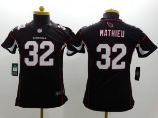 Nike Arizona Cardinals #32 Tyrann Mathieu Black Limited Kids Jersey