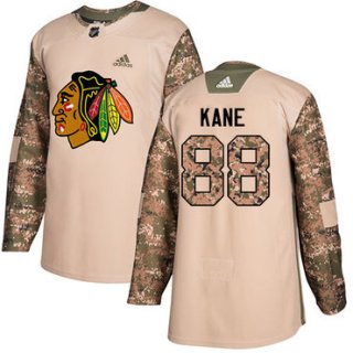 Adidas Blackhawks #88 Patrick Kane Camo Authentic 2017 Veterans Day Stitched Youth NHL Jersey