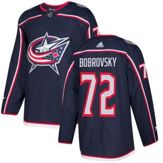 Adidas Blue Jackets #72 Sergei Bobrovsky Navy Blue Home Authentic Stitched Youth NHL Jersey