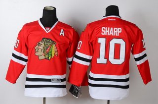 Chicago Blackhawks #10 Patrick Sharp Red Kids Jersey