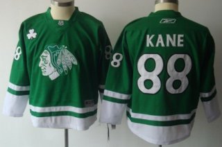 Chicago Blackhawks #88 Patrick Kane St. Patrick's Day Green Kids Jersey