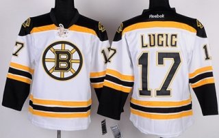 Boston Bruins #17 Milan Lucic White Kids Jersey