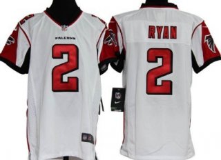 Nike Atlanta Falcons #2 Matt Ryan White Game Kids Jersey