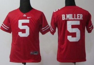 Ohio State Buckeyes #5 Braxton Miller Red Kids Jersey