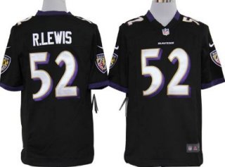 Nike Baltimore Ravens #52 Ray Lewis Black Game Kids Jersey