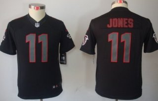 Nike Atlanta Falcons #11 Julio Jones Black Impact Limited Kids Jersey