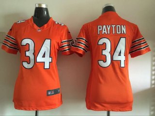 Women's Chicago Bears #34 Walter Payton Nike Orange Game Jersey