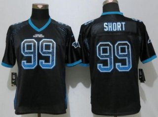 Women's Carolina Panthers #99 Kawann Short Black Drift Fashion NFL Nike Jersey