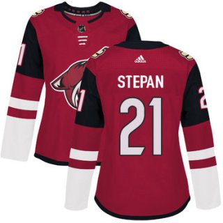 Adidas Arizona Coyotes #21 Derek Stepan Maroon Home Authentic Women's Stitched NHL Jersey