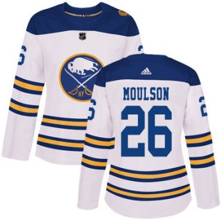 Adidas Buffalo Sabres #26 Matt Moulson White Authentic 2018 Winter Classic Women's Stitched NHL Jersey