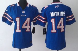 Nike Buffalo Bills #14 Sammy Watkins Light Blue Game Womens Jersey