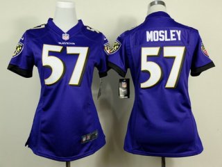 Nike Baltimore Ravens #57 C.J. Mosley 2013 Purple Game Womens Jersey