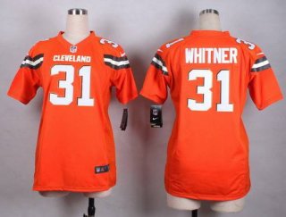 Women's Cleveland Browns #31 Donte Whitner 2015 Nike Orange Game Jersey