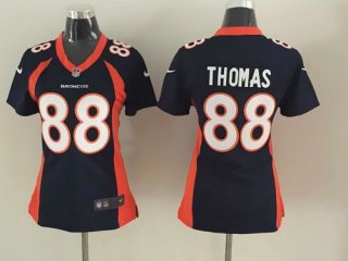 Women's Denver Broncos #88 Demaryius Thomas 2013 Nike Blue Game Jersey