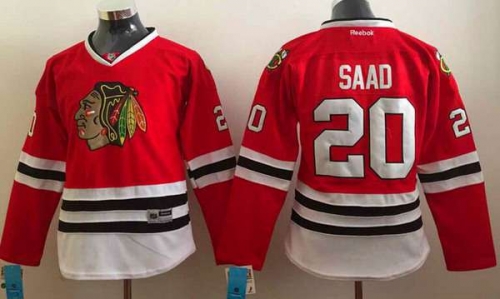 Women's Chicago Blackhawks #20 Brandon Saad Red Jersey