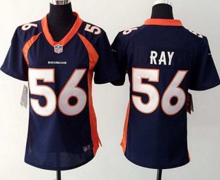 Women's Denver Broncos #56 Shane Ray Navy Blue Alternate NFL Nike Game Jersey