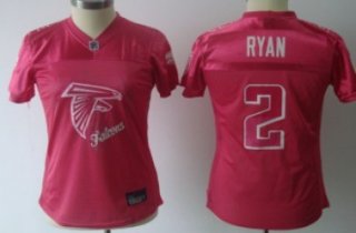 Atlanta Falcons #2 Matt Ryan Pink Fem Fan Womens Jersey