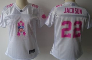 Buffalo Bills #22 Fred Jackson 2011 Breast Cancer Awareness White Womens Fashion Jersey