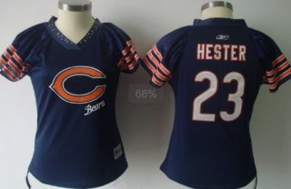 Chicago Bears #23 Devin Hester 2011 Blue Womens Field Flirt Fashion Jersey