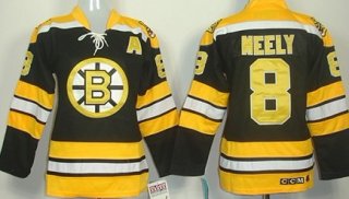 Boston Bruins #8 Cam Neely Black Throwback CCM Womens Jersey