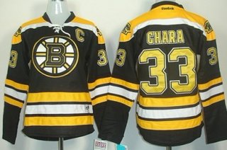 Boston Bruins #33 Zdeno Chara Black Womens Jersey