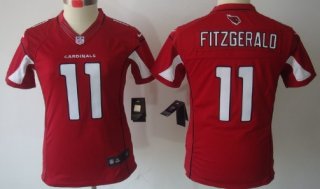 Nike Arizona Cardinals #11 Larry Fitzgerald Red Limited Womens Jersey