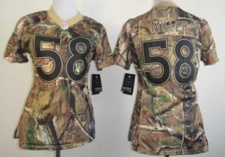 Nike Denver Broncos #58 Von Miller Realtree Camo Womens Jersey