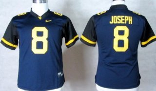 West Virginia Mountaineers #8 Karl Joseph 2013 Navy Blue Womens Jersey