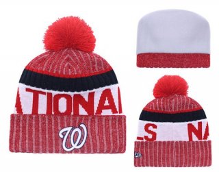 MLB Washington Nationals Logo Stitched Knit Beanies 001