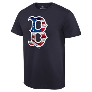 Men's Boston Red Sox Navy Banner Wave T Shirt