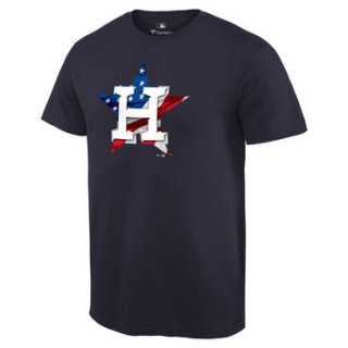 Men's Houston Astros Navy Banner Wave T Shirt