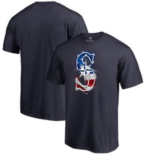 Men's Seattle Mariners Fanatics Branded Navy Banner Wave T Shirt